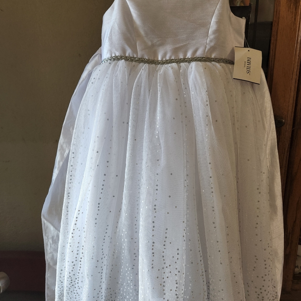 David bridal  flower girl dress